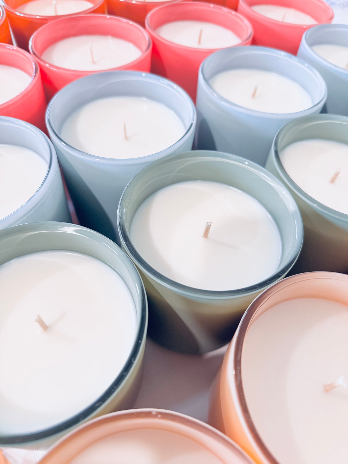 12 oz Soy Scented Candle - Matte Cloud Blue