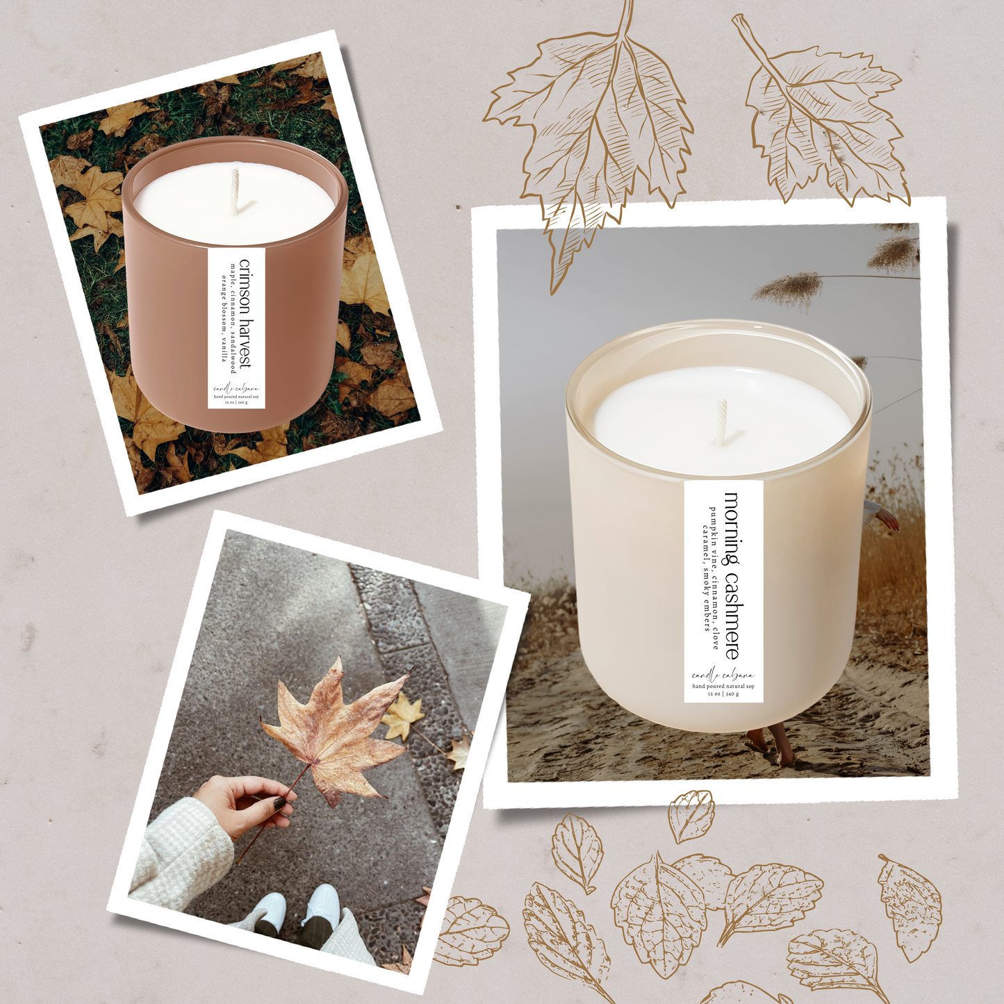 12 oz Soy Scented Candle - Matte Mocha