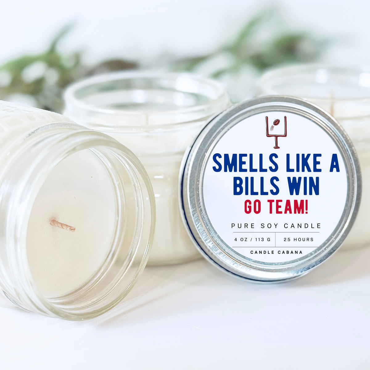 Smells Like A Football Team Win — 4oz oz Mason Soy Candle