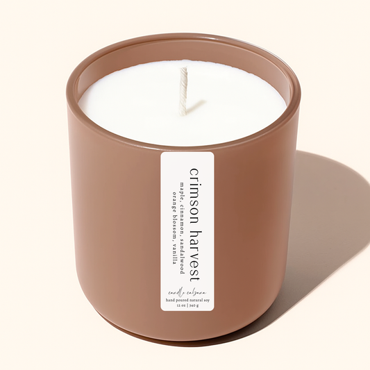 12 oz Soy Scented Candle - Matte Mocha