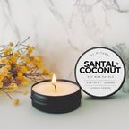 2oz Travel Tin Soy Scented Candle - Black / Pick Your Scent