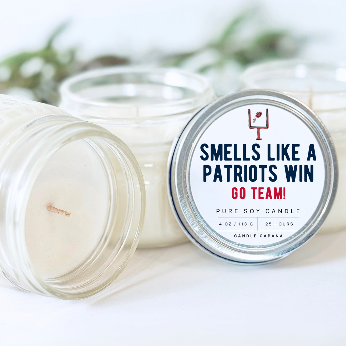 Smells Like A Football Team Win — 4oz oz Mason Soy Candle