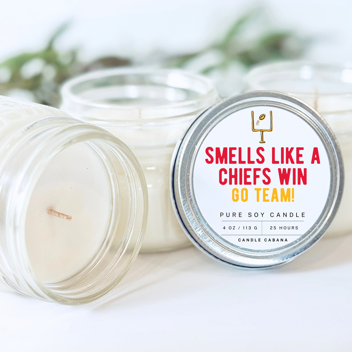 Smells Like A Football Team Win — 4oz oz Mason Soy Candle