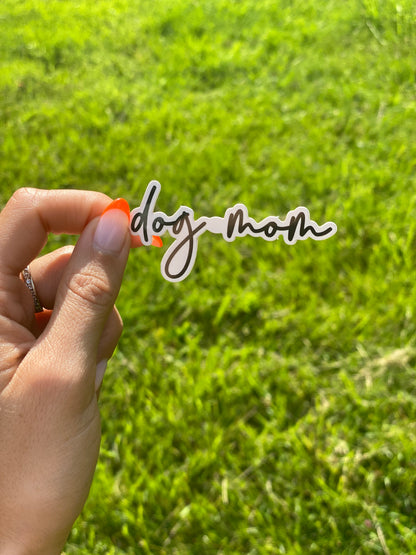 Dog Mom Glossy Vinyl Sticker