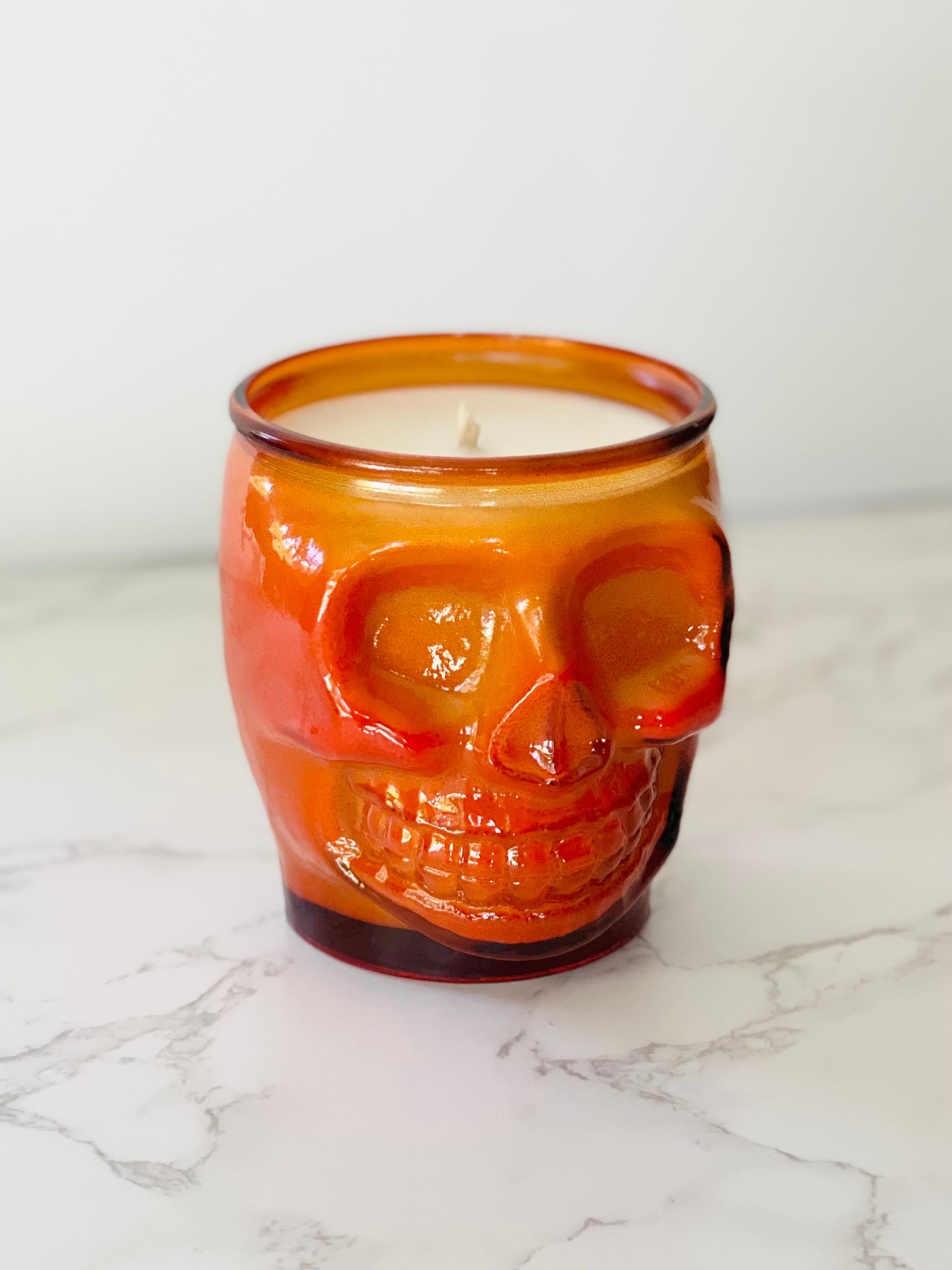 15 oz Colored Skull Candle