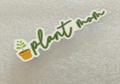 Plant Mom Glossy Vinyl Sticker