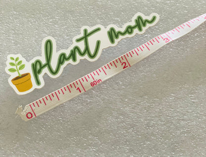 Plant Mom Glossy Vinyl Sticker