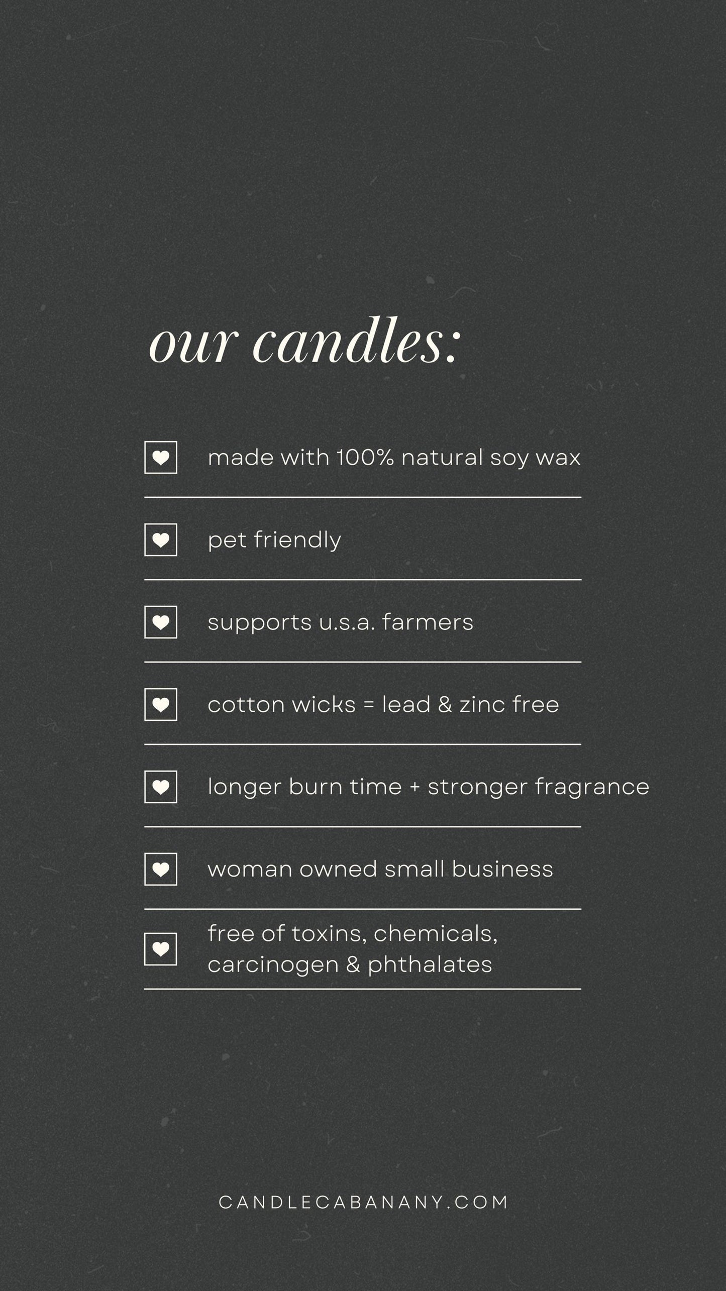 a black and white advertisement for candles