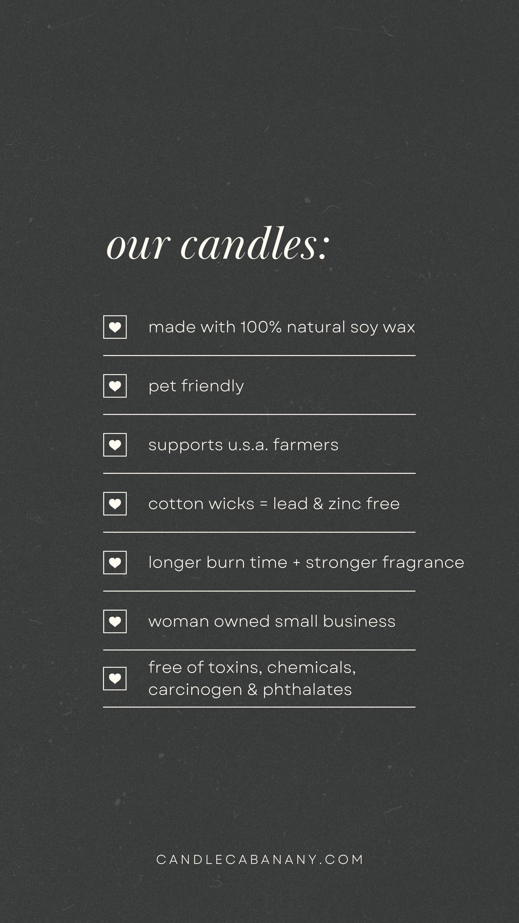 a black and white advertisement for candles