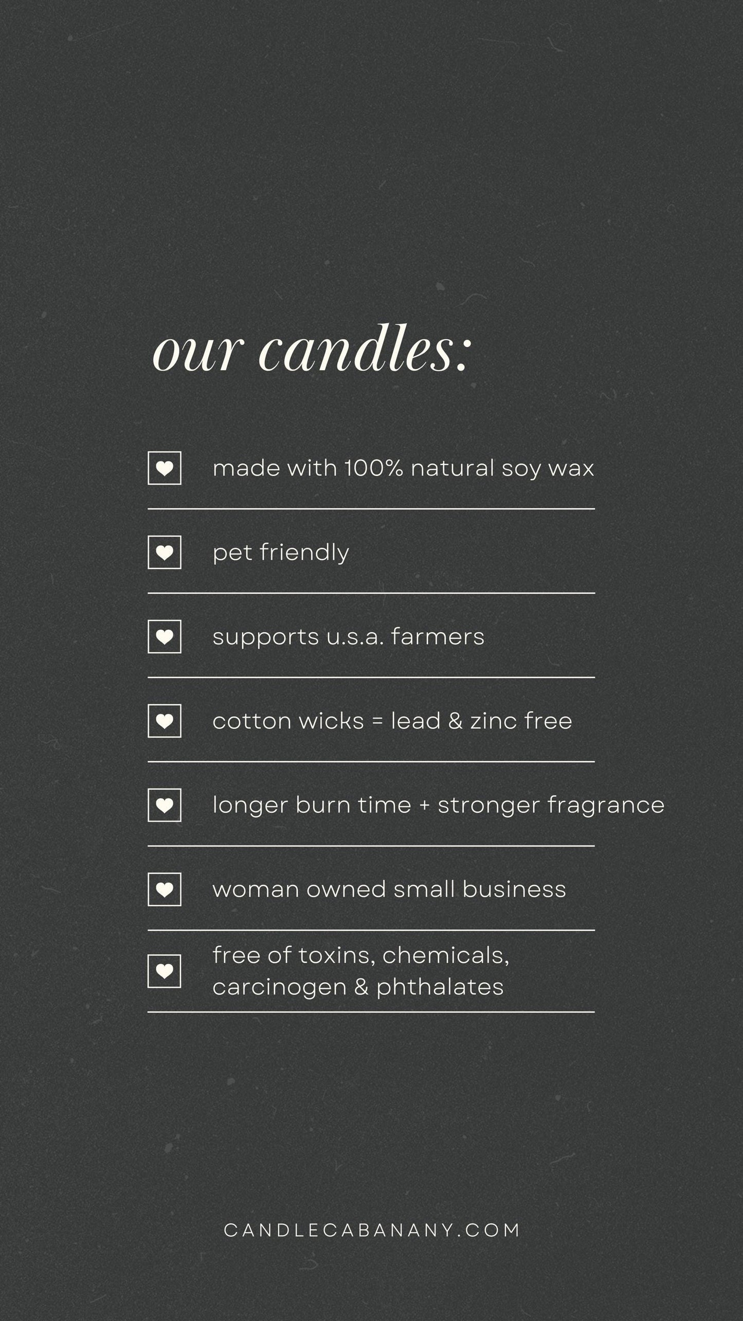 a black and white advertisement for candles