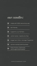 a black and white advertisement for candles