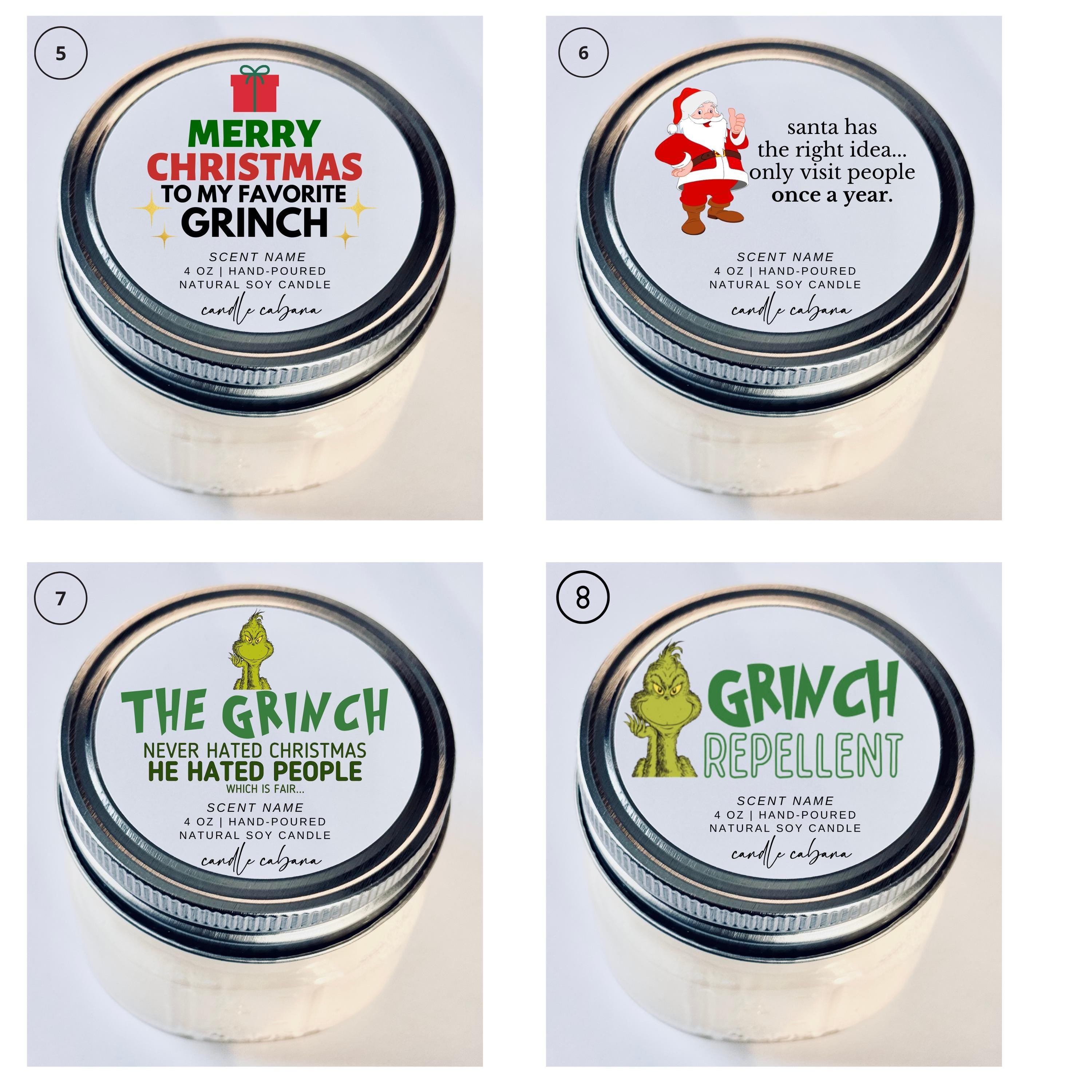 Funny Mini Mason Jar Christmas Candle Favors for Neighbors- 4 OZ