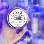 Funny Mini Mason Jar Christmas Candle Favors for Neighbors- 4 OZ