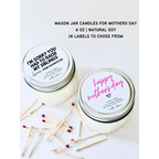 Mini Mason Jar Soy Candles for Mom