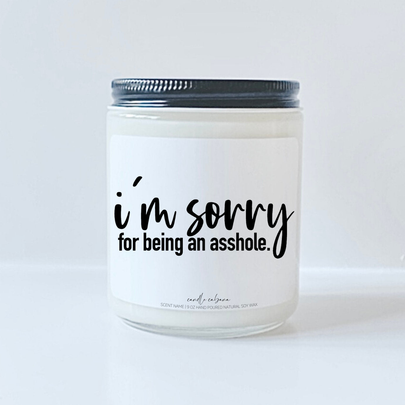 I'm sorry for being an asshole