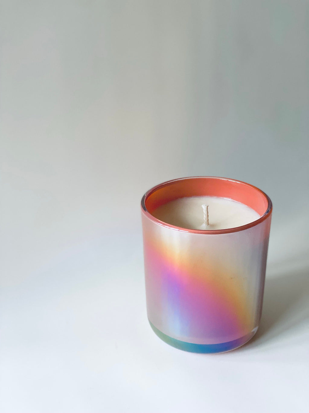 12 oz Soy Scented Candle - Pink Iridescent / Pick Your Scent