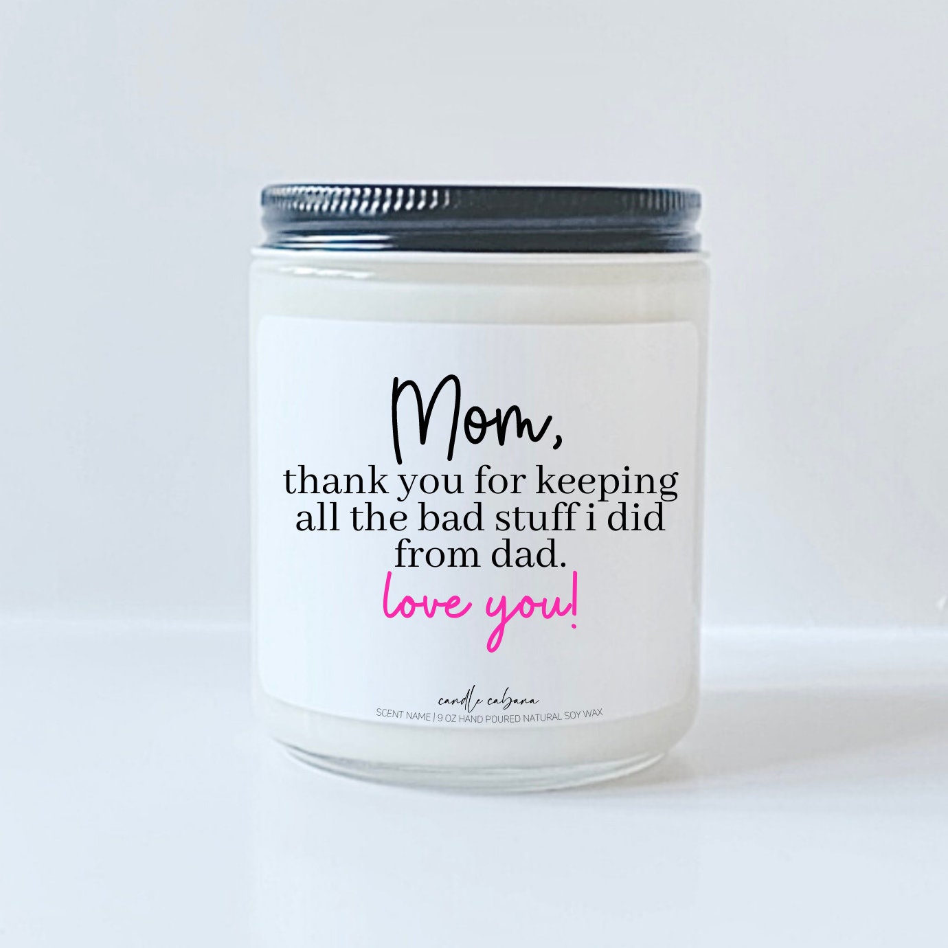 Mom thank you for keeping all the bad stuff I did from dad