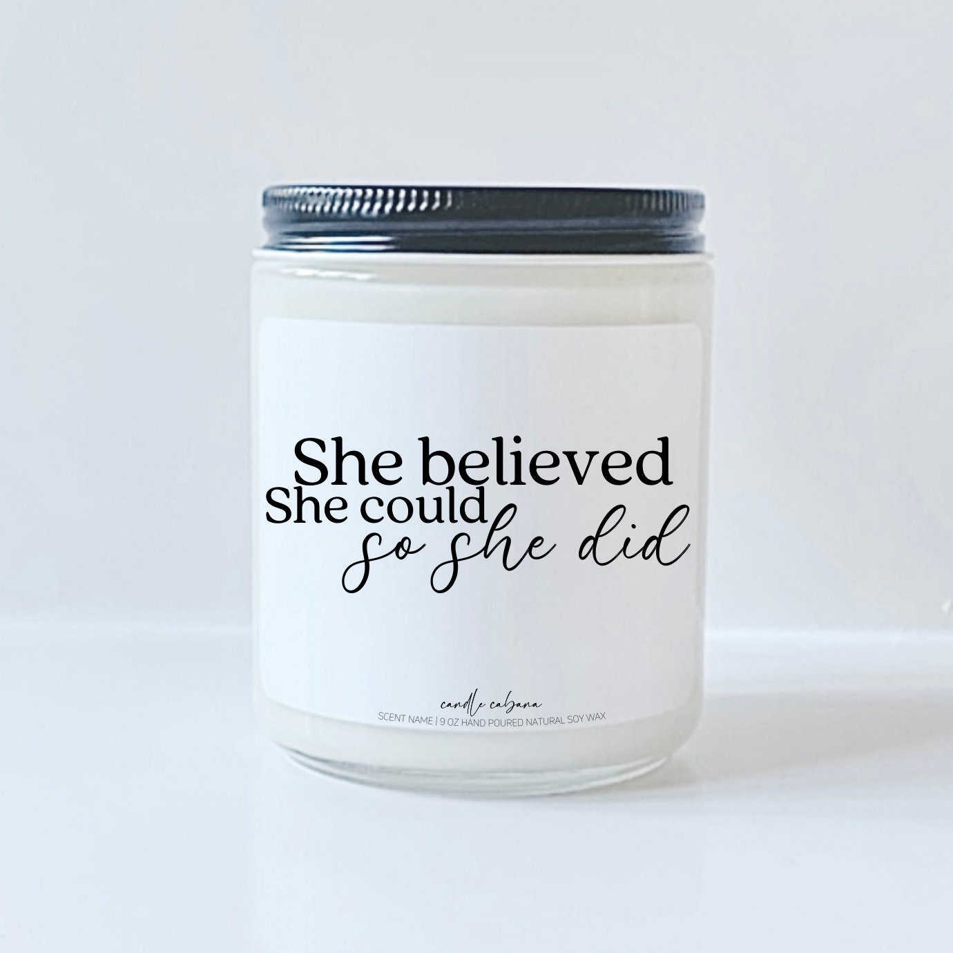 She believed she could so she did