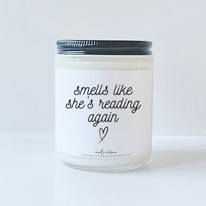 Smells like she's reading again